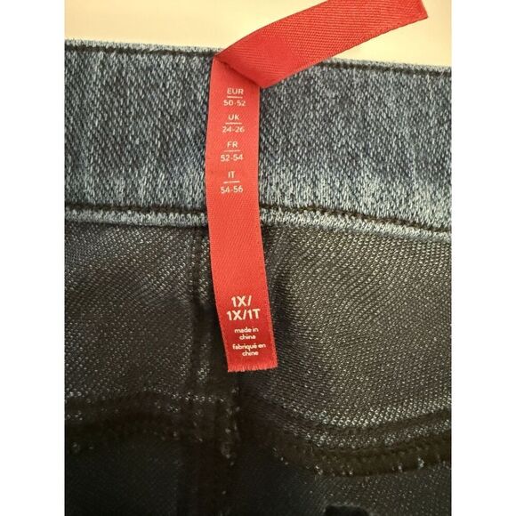 Spanx Pull On Skinny Jeans Jean-ish Ankle Leggings Soft Knit Shaping Stretch 1X - Picture 14 of 16